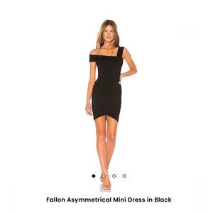 Superdown One Shoulder Black Dress